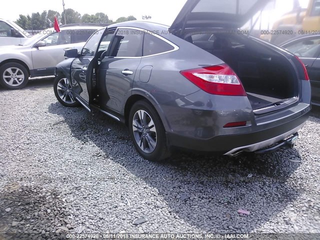 5J6TF1H56EL002028 - 2014 HONDA CROSSTOUR EXL GRAY photo 3