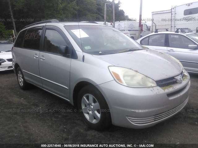 5TDZA23C14S085715 - 2004 TOYOTA SIENNA CE/LE SILVER photo 1