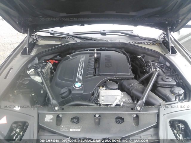 WBA5B3C53ED293026 - 2014 BMW 535 XI GRAY photo 10