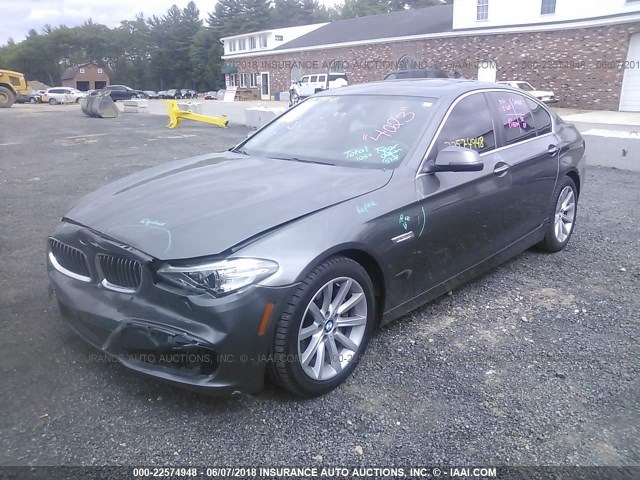 WBA5B3C53ED293026 - 2014 BMW 535 XI GRAY photo 2