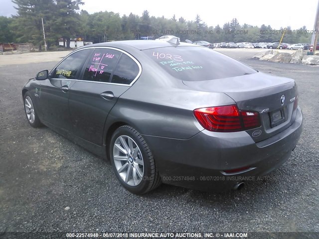 WBA5B3C53ED293026 - 2014 BMW 535 XI GRAY photo 3