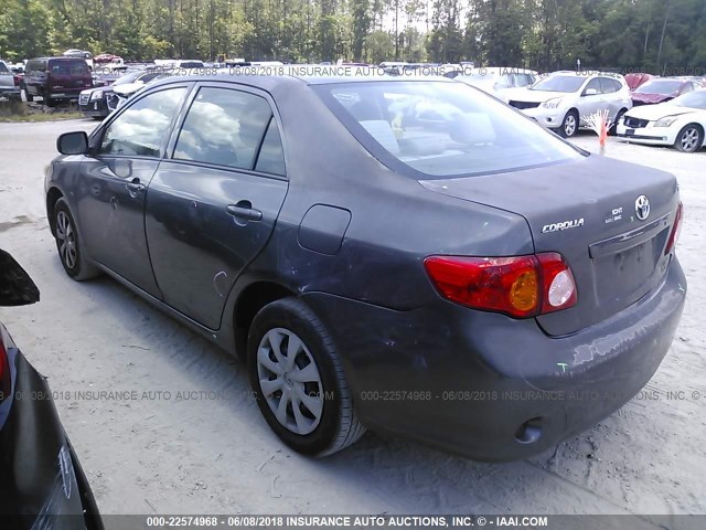 2T1BU4EE9AC360948 - 2010 TOYOTA COROLLA S/LE/XLE GRAY photo 3