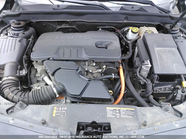 1G11D5RRXDF101226 - 2013 CHEVROLET MALIBU 1LT 灰色 照片 10