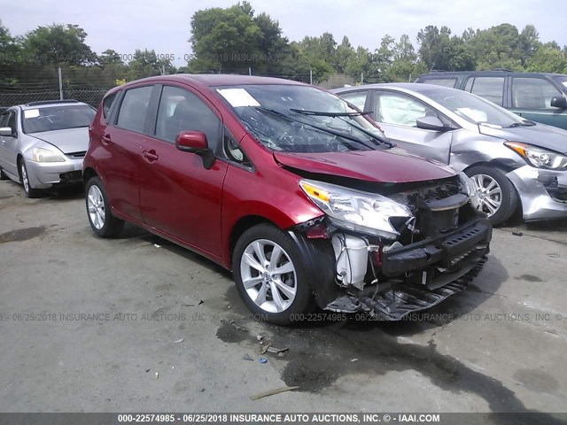 3N1CE2CP4EL431022 - 2014 NISSAN VERSA NOTE S/S PLUS/SV/SL RED photo 1