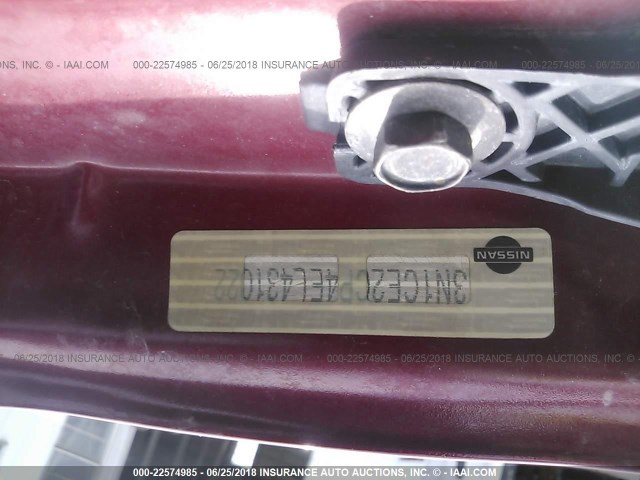 3N1CE2CP4EL431022 - 2014 NISSAN VERSA NOTE S/S PLUS/SV/SL RED photo 9