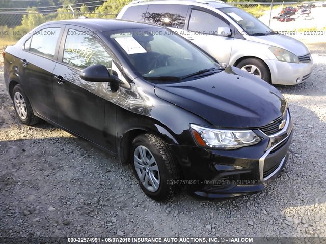 1G1JB5SH4H4135381 - 2017 CHEVROLET SONIC LS 黑色 照片 1