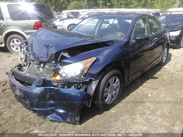 1HGCP2F47AA033637 - 2010 HONDA ACCORD LXP BLUE photo 2