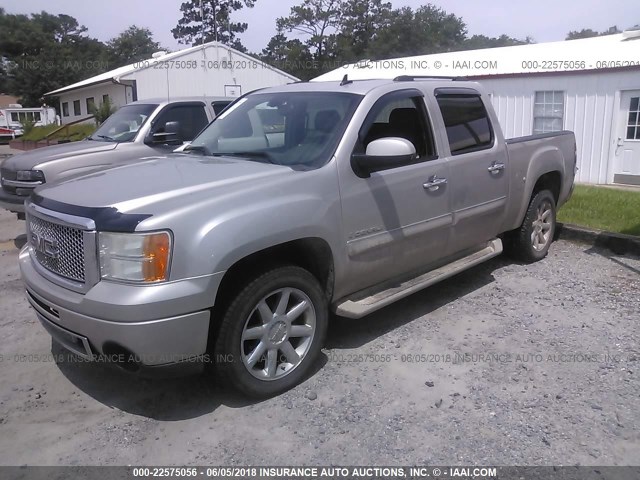 2GTEK638581176272 - 2008 GMC NEW SIERRA K1500 DENALI GRAY photo 2