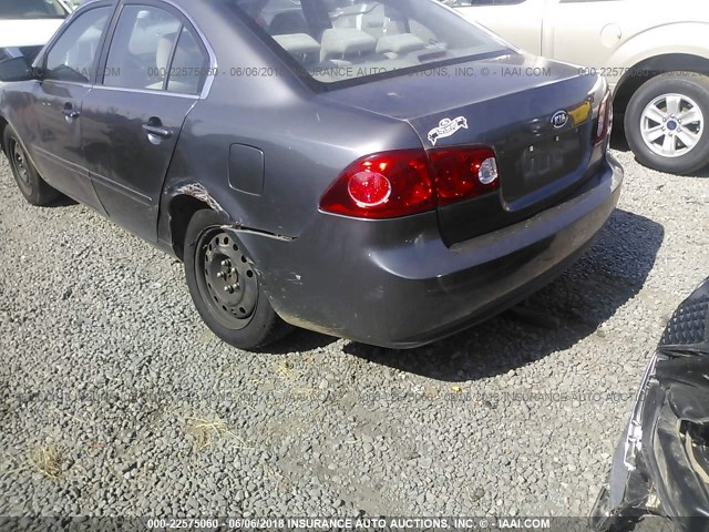 KNAGE123675117136 - 2007 KIA OPTIMA LX/EX SILVER photo 6