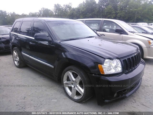 1J8HR78327C579428 - 2007 JEEP GRAND CHEROKEE SRT-8 BLACK photo 1