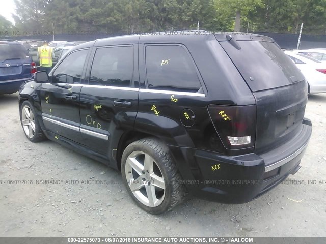 1J8HR78327C579428 - 2007 JEEP GRAND CHEROKEE SRT-8 BLACK photo 3