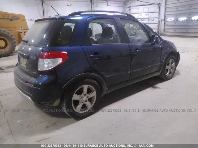 JS2YB5A39B6303500 - 2011 SUZUKI SX4 BLUE photo 4