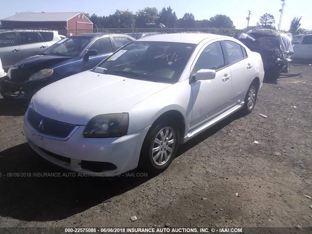 4A32B2FF7AE004011 - 2010 MITSUBISHI GALANT FE WHITE photo 2