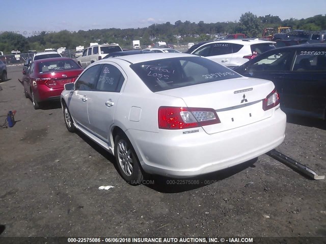 4A32B2FF7AE004011 - 2010 MITSUBISHI GALANT FE WHITE photo 3