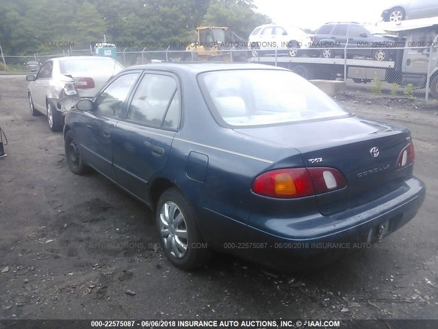 2T1BR12E9XC173898 - 1999 TOYOTA COROLLA VE/CE/LE TEAL photo 3