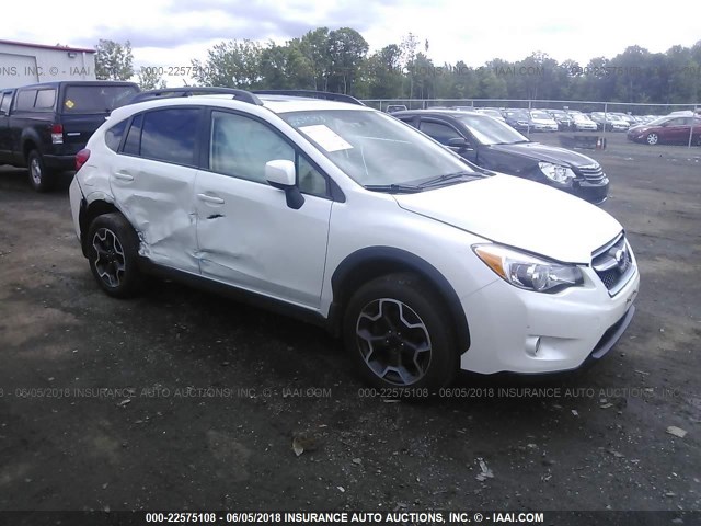 JF2GPAVC4E8298095 - 2014 SUBARU XV CROSSTREK 2.0 PREMIUM WHITE photo 1