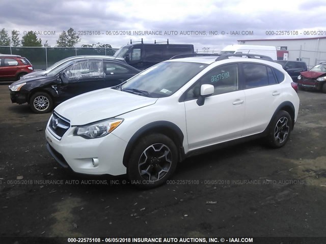 JF2GPAVC4E8298095 - 2014 SUBARU XV CROSSTREK 2.0 PREMIUM WHITE photo 2