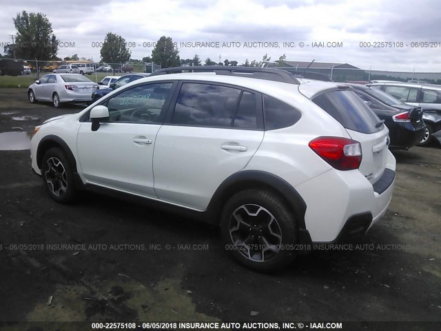 JF2GPAVC4E8298095 - 2014 SUBARU XV CROSSTREK 2.0 PREMIUM WHITE photo 3