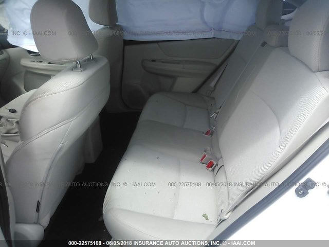 JF2GPAVC4E8298095 - 2014 SUBARU XV CROSSTREK 2.0 PREMIUM WHITE photo 8