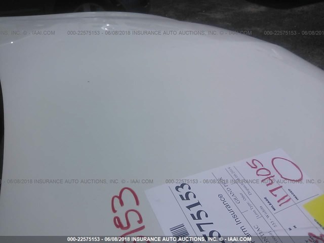 2G2WP552181100691 - 2008 PONTIAC GRAND PRIX WHITE photo 6