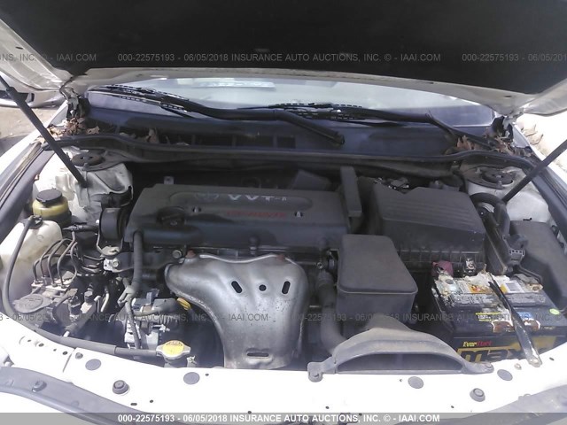 4T1BE46K39U875259 - 2009 TOYOTA CAMRY SE/LE/XLE WHITE photo 10