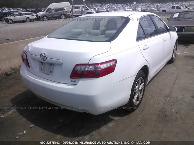 4T1BE46K39U875259 - 2009 TOYOTA CAMRY SE/LE/XLE WHITE photo 4