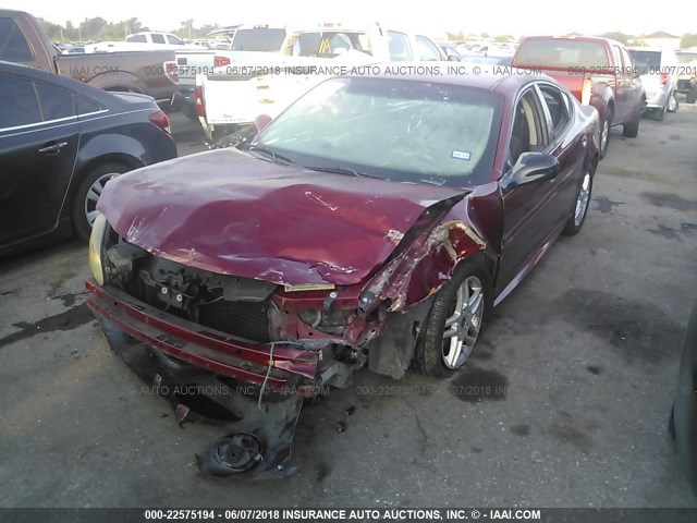 2G2WR524851215297 - 2005 PONTIAC GRAND PRIX GTP MAROON photo 2