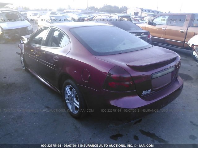 2G2WR524851215297 - 2005 PONTIAC GRAND PRIX GTP MAROON photo 3