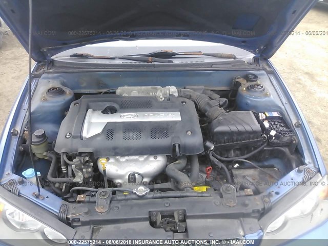 KMHDN46D85U142905 - 2005 HYUNDAI ELANTRA GLS/GT BLUE photo 10