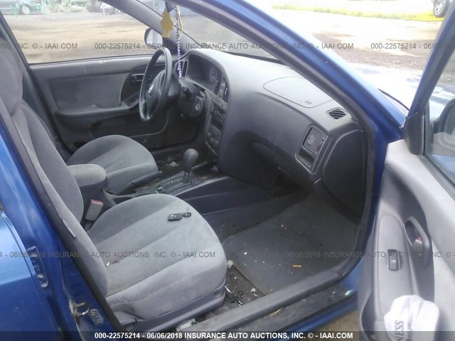 KMHDN46D85U142905 - 2005 HYUNDAI ELANTRA GLS/GT BLUE photo 5