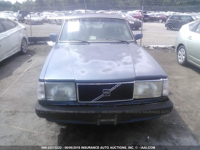 YV1AX8857J1767543 - 1988 VOLVO 245 DL/GL BLUE photo 6