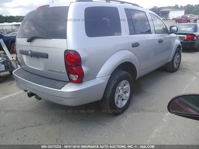 1D8HB38P99F702667 - 2009 DODGE DURANGO SE SILVER photo 4