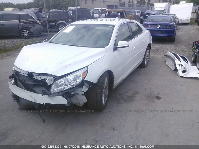 1G11D5SL8FU143561 - 2015 CHEVROLET MALIBU 2LT WHITE photo 2