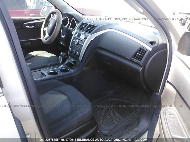 1GNER23D89S164319 - 2009 CHEVROLET TRAVERSE LT GOLD photo 5