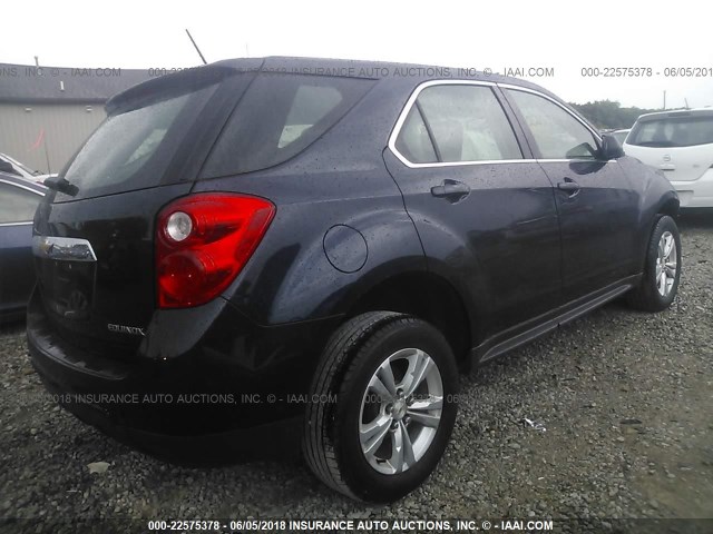 2GNALAEK2F1175169 - 2015 CHEVROLET EQUINOX LS BLUE photo 4