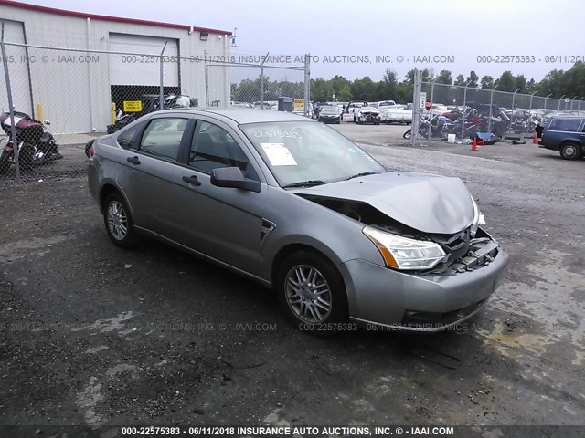 1FAHP35N08W280117 - 2008 FORD FOCUS SE/SEL/SES GRAY photo 1