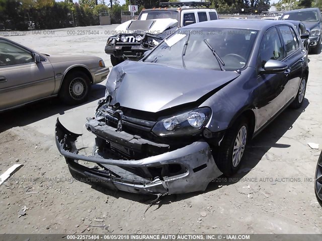 WVWDB9AJ0BW006503 - 2011 VOLKSWAGEN GOLF GRAY photo 2