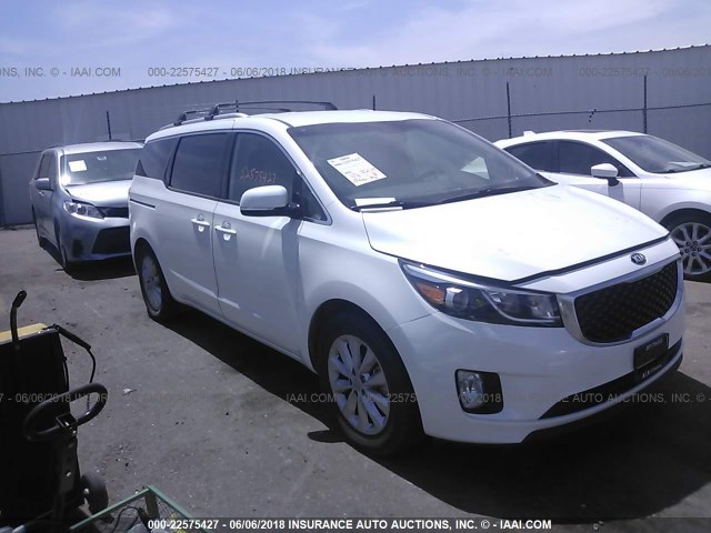 KNDMC5C15G6168461 - 2016 KIA SEDONA EX/SX WHITE photo 1