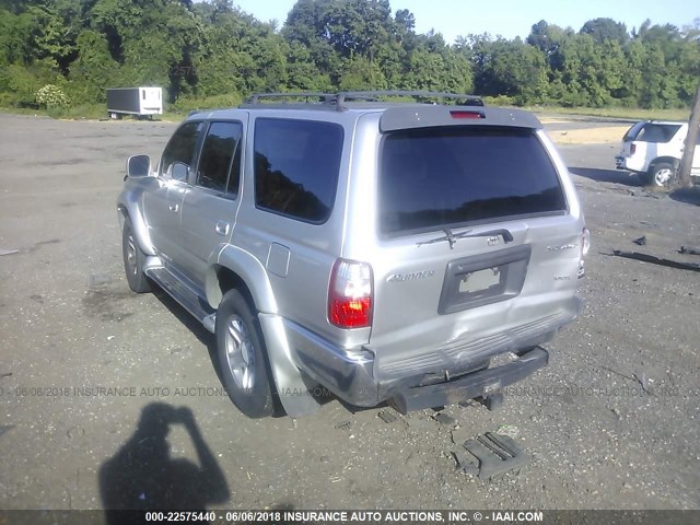 JT3HN86R110355872 - 2001 TOYOTA 4RUNNER SR5 SILVER photo 3