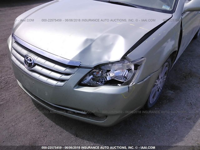 4T1BK36B56U133105 - 2006 TOYOTA AVALON XL/XLS/TOURING/LIMITED GREEN photo 6