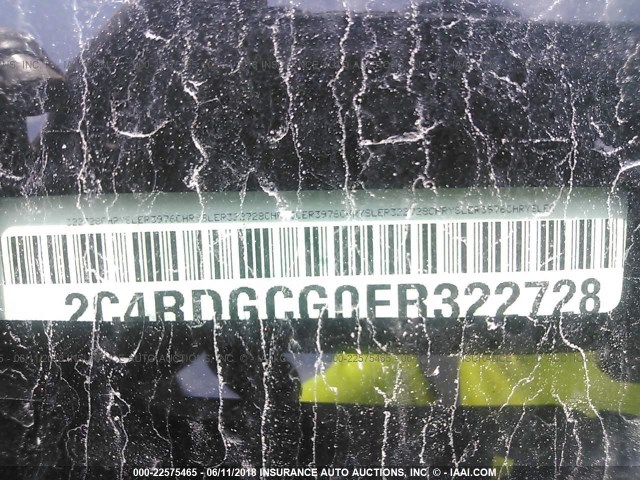 2C4RDGCG0ER322728 - 2014 DODGE GRAND CARAVAN SXT BLACK photo 9