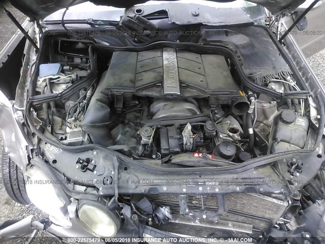 WDBUF70J26A823886 - 2006 MERCEDES-BENZ E 500 SILVER photo 10