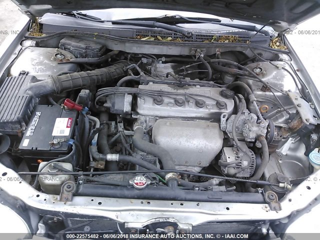 1HGCG66862A093291 - 2002 HONDA ACCORD EX/SE SILVER photo 10