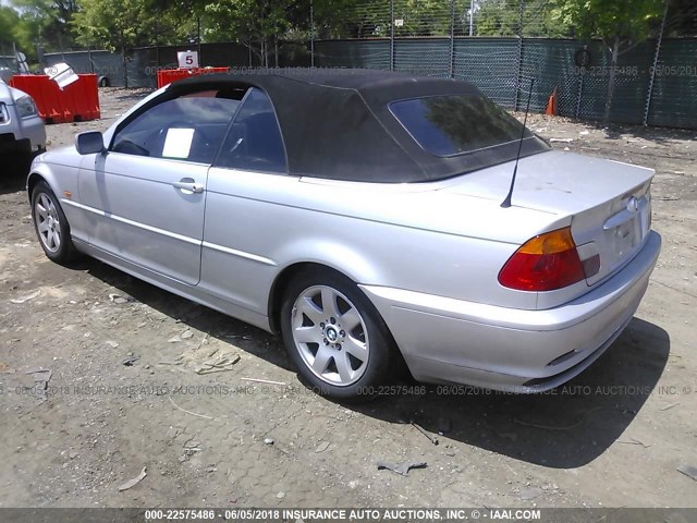 WBABR3340YEA82292 - 2000 BMW 323 CI SILVER photo 3