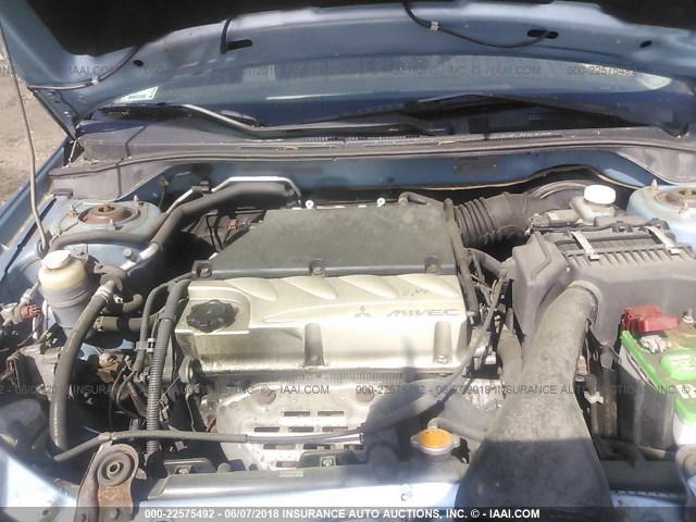 JA3AD29F94U050484 - 2004 MITSUBISHI LANCER LS Light Blue photo 10