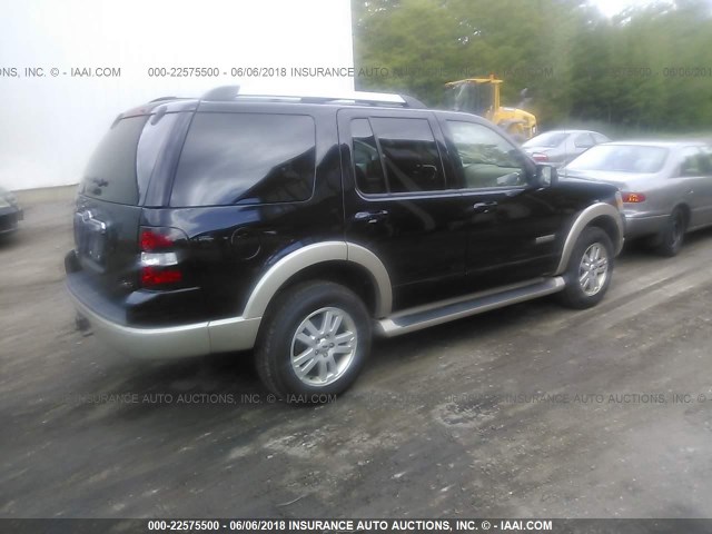 1FMEU74E27UA40782 - 2007 FORD EXPLORER EDDIE BAUER BLACK photo 4