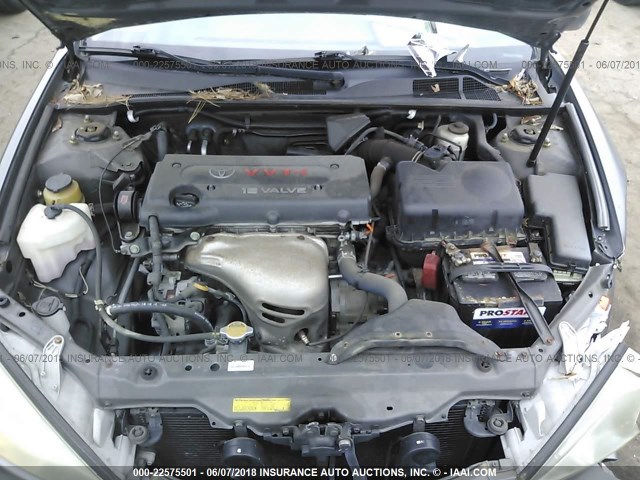 4T1BE32K94U814328 - 2004 TOYOTA CAMRY LE/XLE/SE ნაცრისფერი ფოტო 10