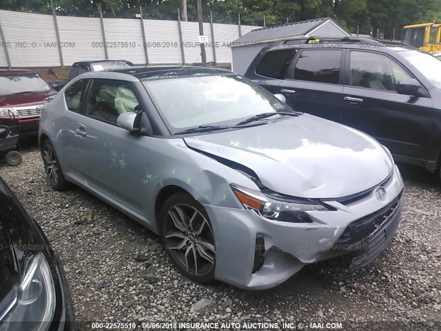 JTKJF5C79E3078008 - 2014 TOYOTA SCION TC 灰色 照片 1