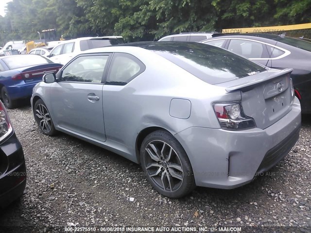 JTKJF5C79E3078008 - 2014 TOYOTA SCION TC 灰色 照片 3