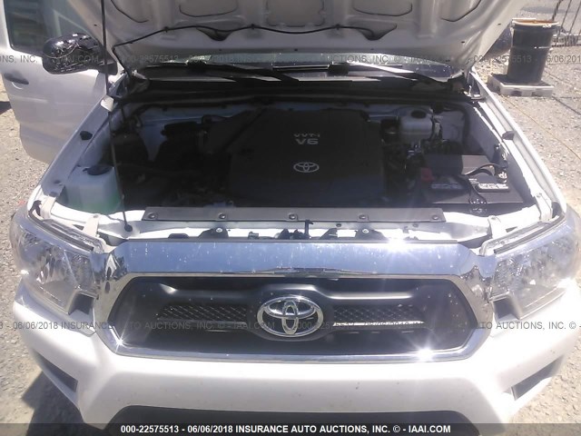 3TMLU4EN5EM158190 - 2014 TOYOTA TACOMA DOUBLE CAB 白色 照片 10